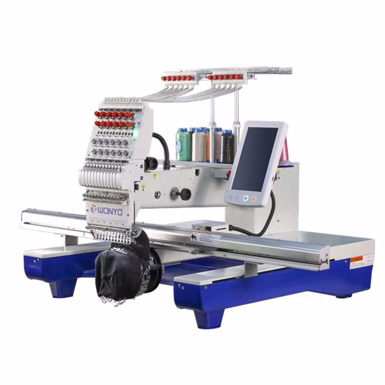 Computergesteuerte Einzelkopfmaschine mit großer Stickfläche und 500 x 1200 mm