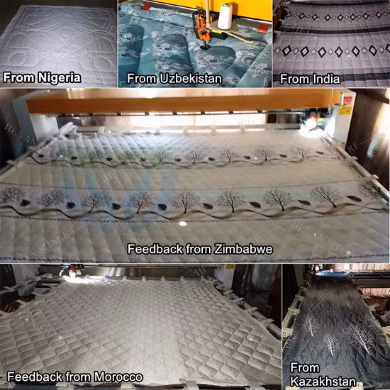 Automatische industrielle computergesteuerte Langarm-Einzelkopf-Nadelmatratze, CNC-Quilt- und Stickdecke, Steppdecke, Nähmaschine, Einzelnadel-Bettdecke, Preis