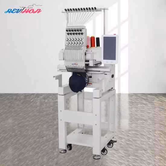 Kleine Einkopf-Dahao-Computer-Stickmaschine, 3D-Hut-Hemden-Stickmaschine