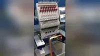 Bai neue Einzelkopf-12-Nadeln-Fabrik, computergesteuerte Kappe, Kleidungsstück, T-Shirt, flache Patch-Handtuch-Stickmaschine mit günstigem Preis